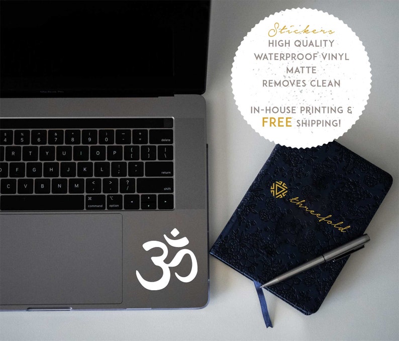 Om Symbol Decal for Car Tumbler Laptop Wall | High Quality Matte Vinyl ...