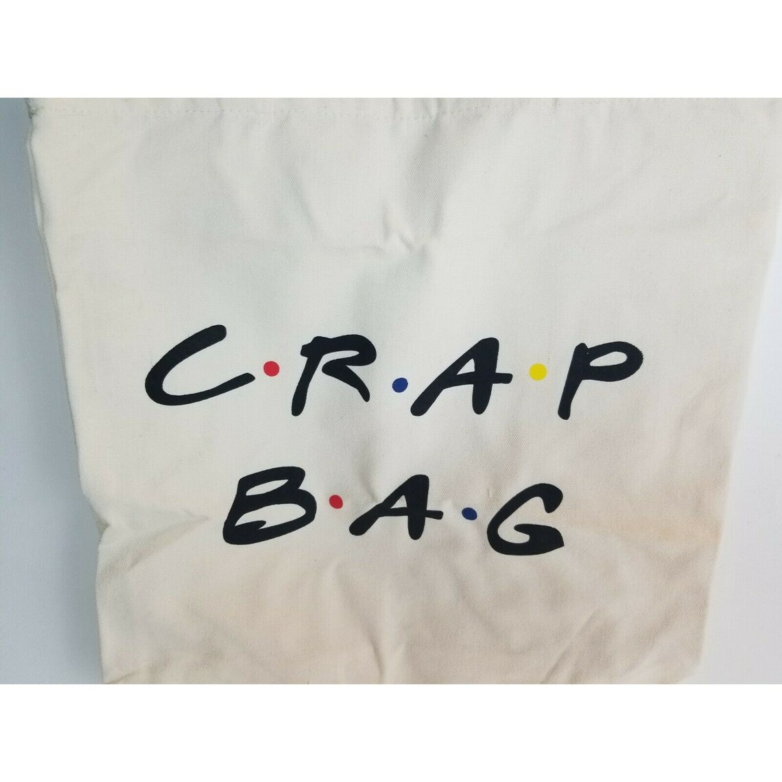 Friends TV Show Inspired Crap Bag Large Canvas Reusable Etsy