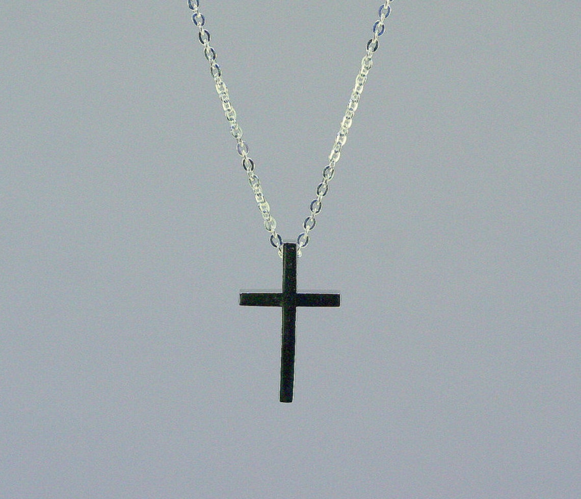 Minimal cross necklace Clearance