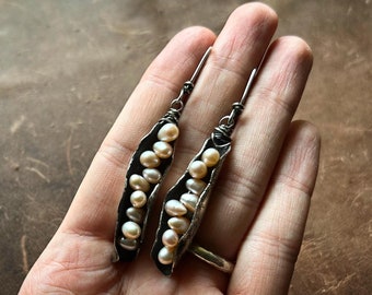 Pods | Freshwater Pearls and 925 Sterling Silver Earrings