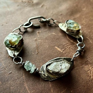 The Eyes Don’t Lie | Topaz, Aquamarine, Citrine and 925 Sterling Silver Chain & Link Bracelet