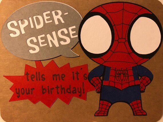 Carte Spiderman Joyeux Anniversaire Etsy Carte Spiderman Joyeux Anniversaire Etsy