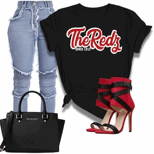 The Redz, Delta Inspired Cropped, T-Shirt, & Tank Top, DST Black or White