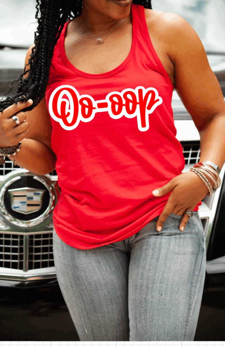 Oooop Delta Inspired Cropped Tshirt & Tank Top DST Black Etsy