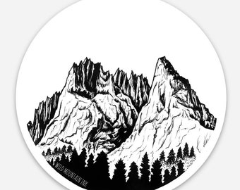 Boldgett Canyon Montana sticker - 3” x 3” -  Weatherproof and durable, Outdoor adventure sticker