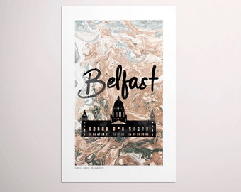 Belfast, Northern Ireland — European Capitals Graphic Poster PDF