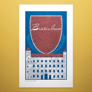 Bratislava, Slovakia — European Capitals Graphic Poster PDF