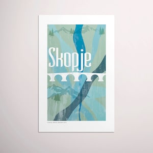 Skopje, Macedonia — European Capitals Graphic Poster PDF