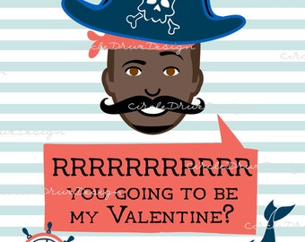 Pirate Valentine for Boys Printable PDF