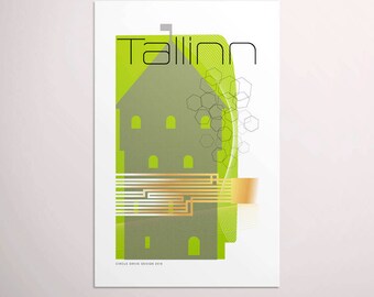 Tallinn, Estonia — European Capitals Graphic Poster PDF