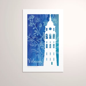 Vilnius, Lithuania — European Capitals Graphic Poster PDF