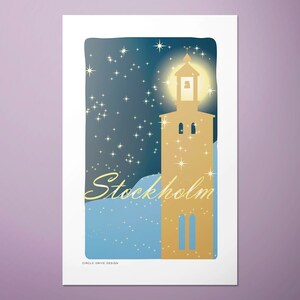 Stockholm, Sweden — European Capitals Graphic Poster PDF