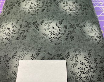 Tissu de support de 108 po. pour quilting QSQ - Floral anthracite