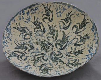 Large Ceramic Serving Bowl. Handmade, Original Artwork.