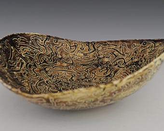Ceramic Bowl; Handcrafted Dance Inspired Pottery.