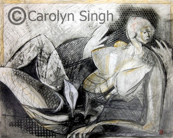 Pencil Drawing, Original Contemporary Art.