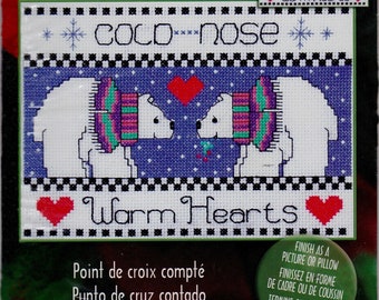 Cross Stitch Kit, Warm Hearts by Bonnie Smith, UNOPENED