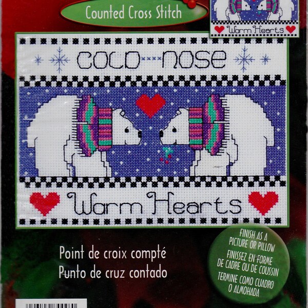 Cross Stitch Kit, Warm Hearts by Bonnie Smith, UNOPENED