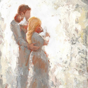 Mutter, Vater und zwei Engelchen Fine Art Print [#104]