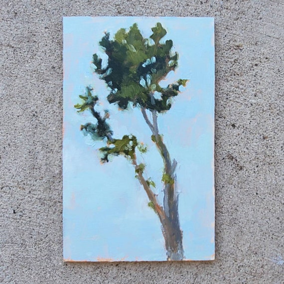Original Oil Painting Of A Tree Titled The Tree Next Door