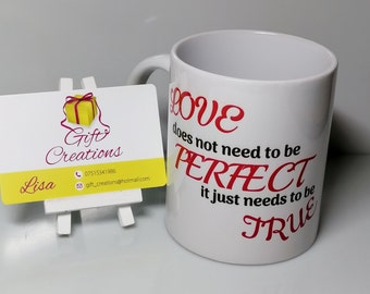 Personalised love quote 11oz ceramic mug