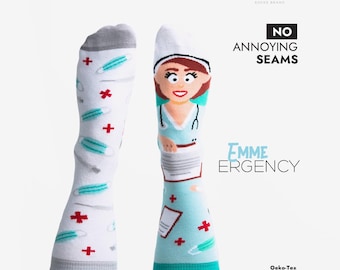 3 Paires De Chaussettes D'infirmière, Cadeaux Amusants Pour - 8
