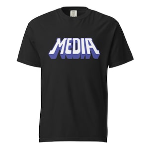 Camiseta con logotipo de entretenimiento para el hogar / Colores cómodos / Nostalgia VHS de los años 80 y 90