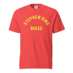 Stephen King Rules Shirt - Inspired by The Monster Squad (1987) - Comfort Colors Vintage Shirt