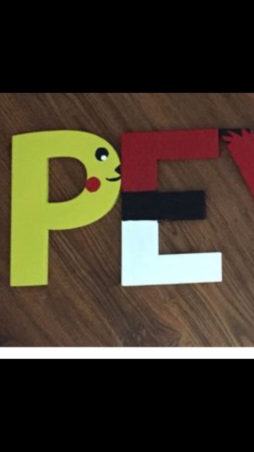Charmander Lettering Pokemon Handpainted Letters pichachu/ Charmander/ Pokeball - Etsy