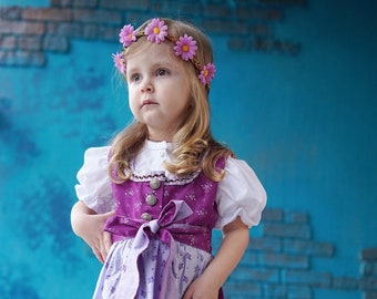 Dirndl, bavarian traditional dress for girls (6month-6years)