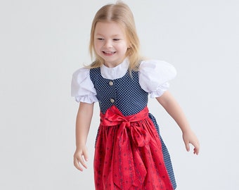 Dirndl, bavarian traditional dress for girls (6month-6years)