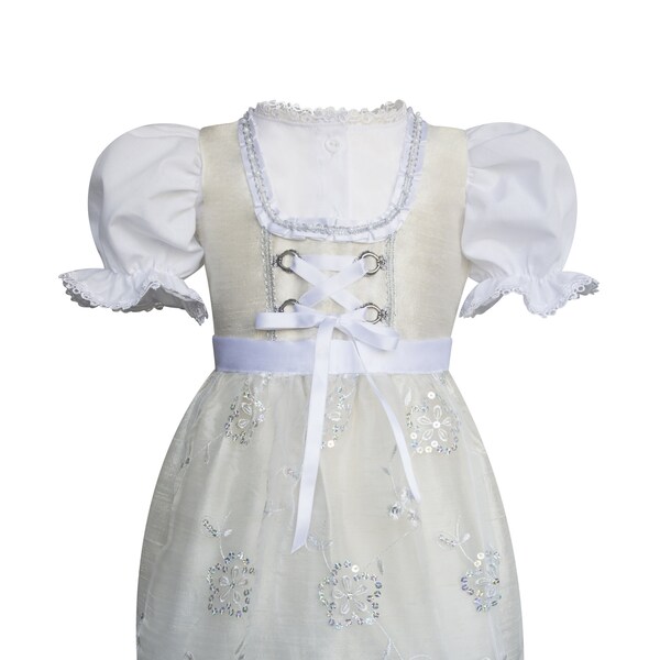 Taufdirndl, Taufkleid, Kleid aus Seide in Gr.68