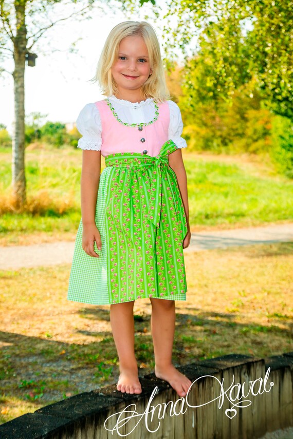 Dirndl Bavarian Traditional Dress for Girls 6month 6years Etsy