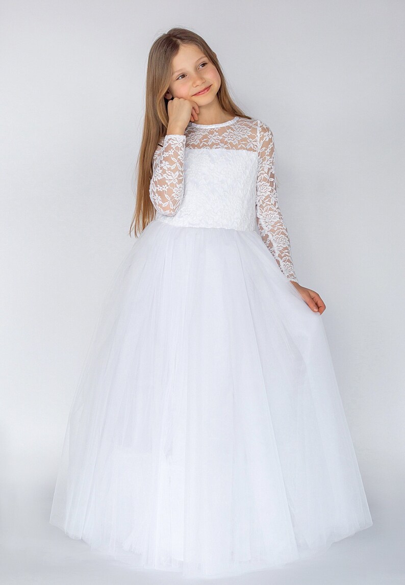 Flower girl and communion dress in size 134, 140, 146, 152 image 2