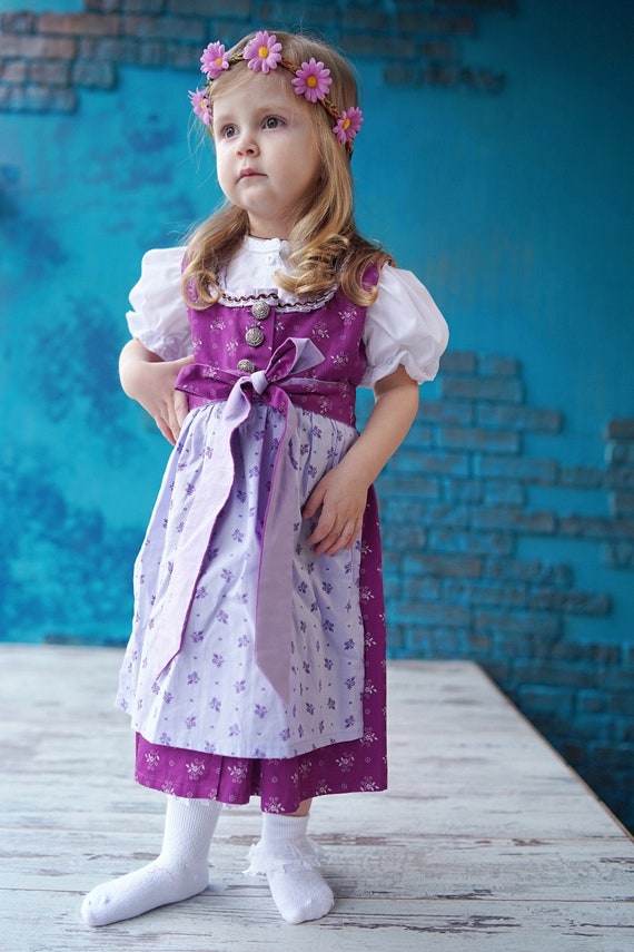 Dirndl bavarian traditional dress for girls 6month 6years