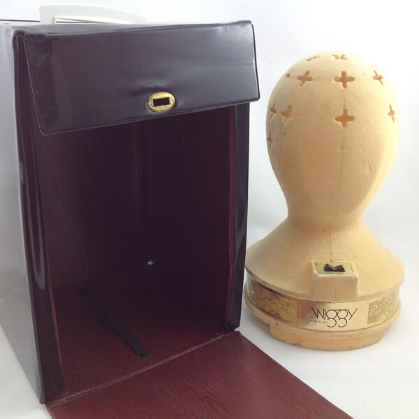 Wiggy wig dryer and original black vinyl storage case Northern