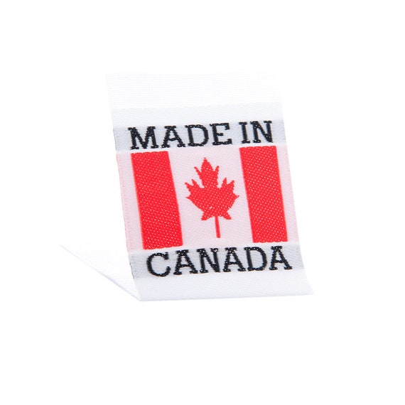 Wunderlabel Canadian Flag Crafting Art Fashion Classic Woven - Etsy