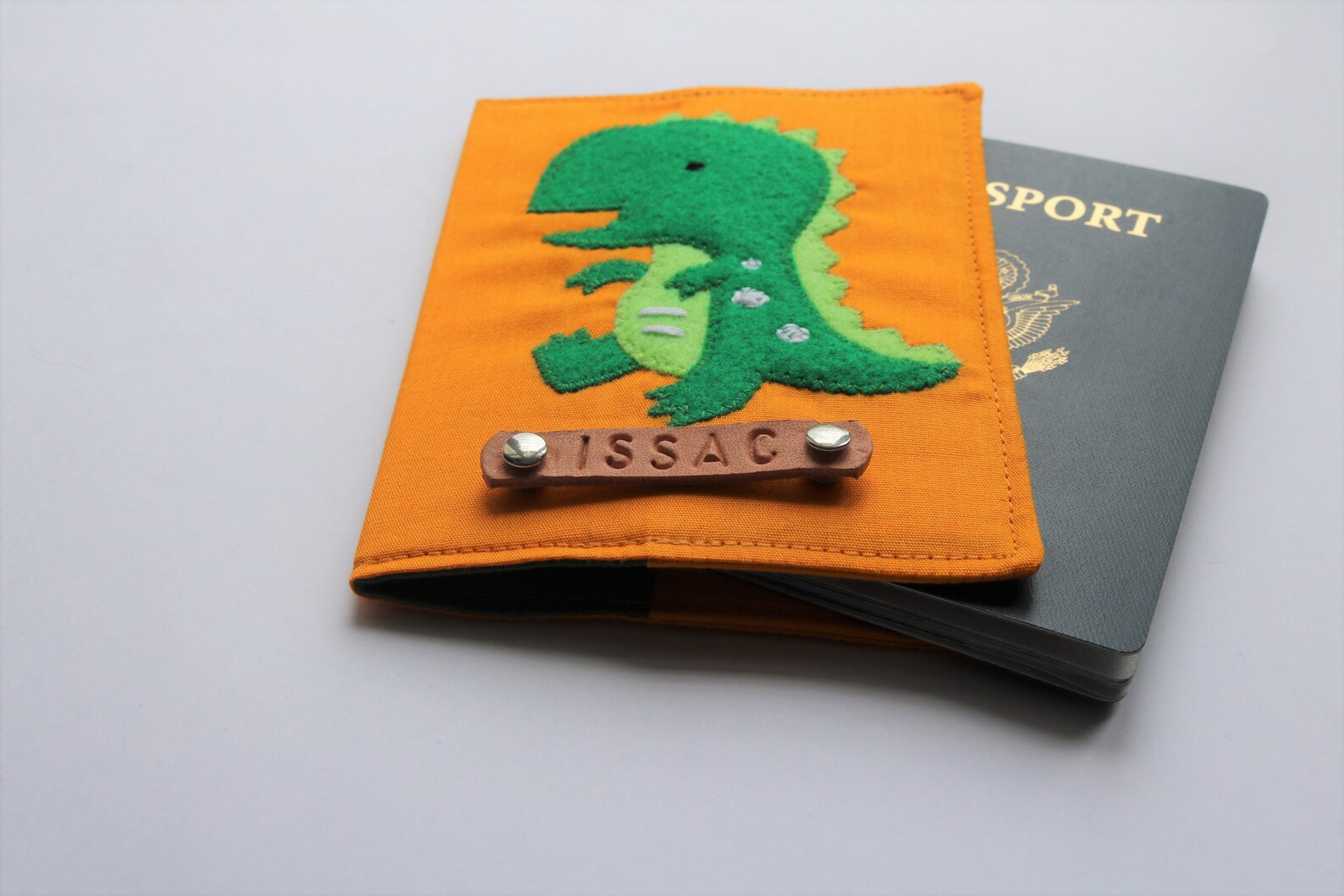 Dinosaur Passport Cover Cute Passport Holder Birthday Etsy