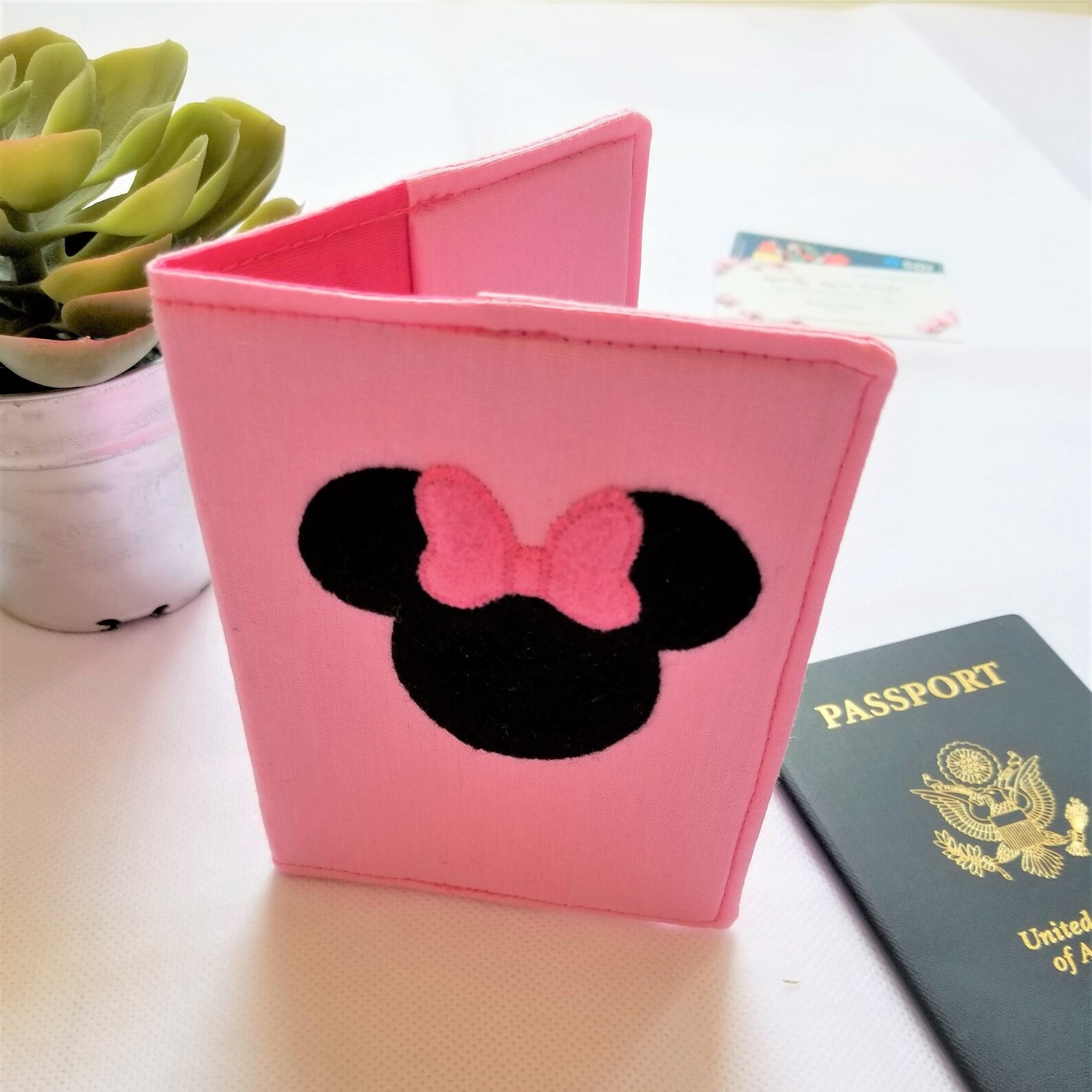 Disney Minnie Passport Cover Disney Passport Holder Kids Etsy