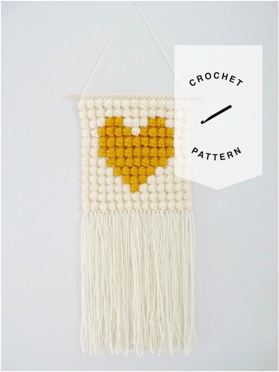 Crochet Wall Hanging Pattern Diy Wall Hanging Nursery Decor Etsy