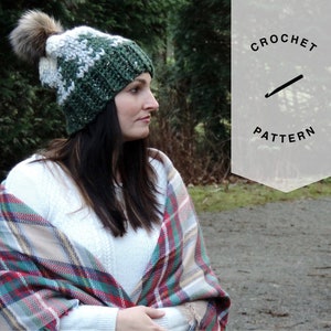 The Mountaineer Toque Crochet Pattern, Fair Isle Crochet Hat, Super Bulky Fair Isle, Crochet Hat Pattern, Super Bulky Crochet Toque Pattern image 1