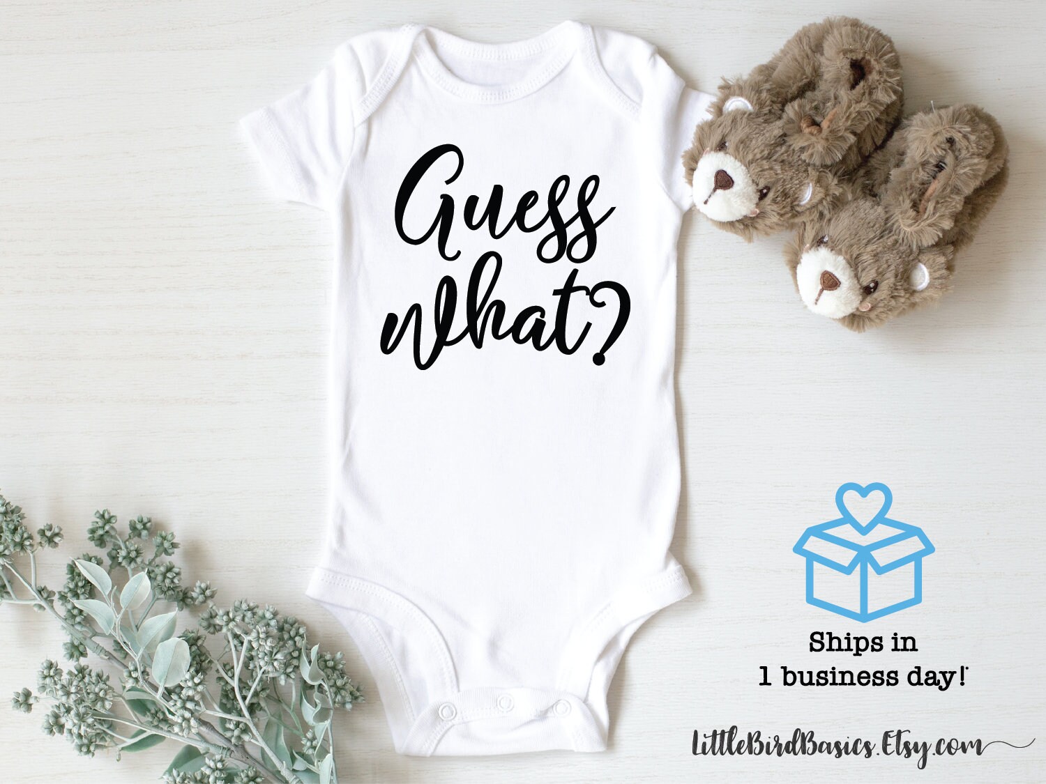 guess what baby announcement