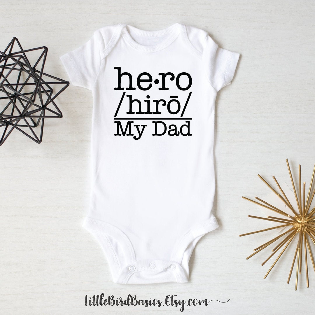 Hero Definition Personalized Baby Onesie / Military Dad Onesie Etsy