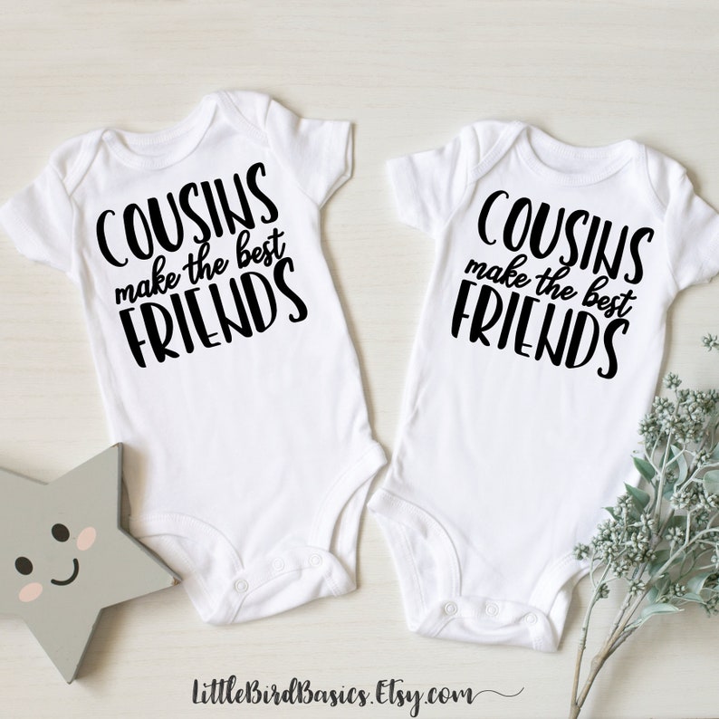 Cousins make the best friends baby announcement onesies family reunion cousin baby onesie cousin pregnancy announcement onesie cousin set