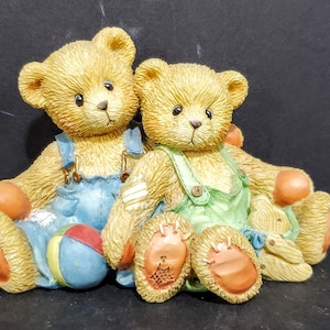 Cherished Teddies 1995 Travis and Tucker Were in This Together