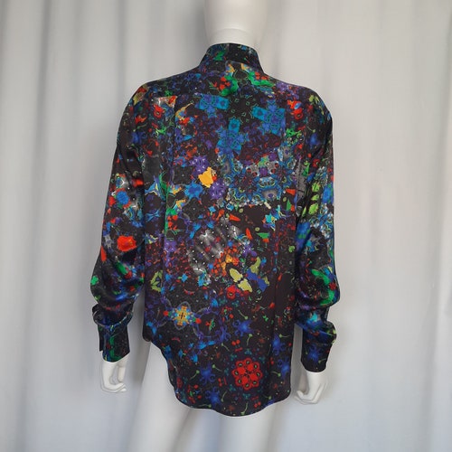 Dark Mulberry Silk Shirt in Satin 16mm shops