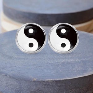 Yin Yang Earrings, Ying Yang Necklace, Dangle Earrings, Yin Yang Key Chain