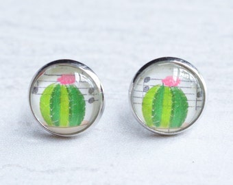 Cactus Stud Earrings Desert Earrings Cactus Jewelry Post Earrings