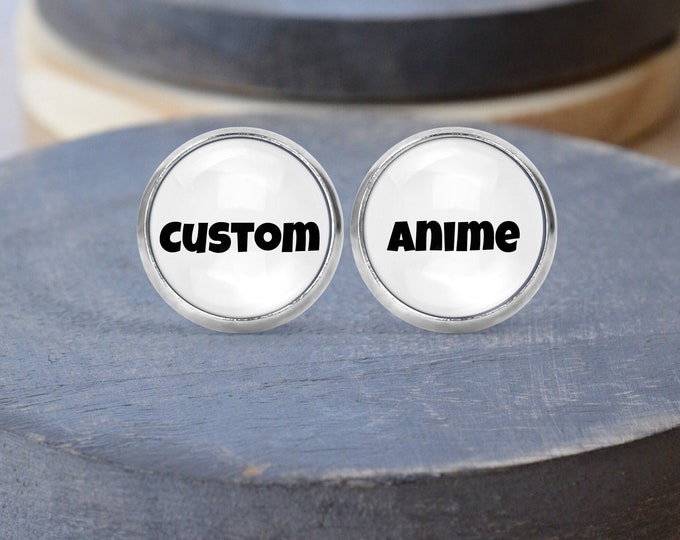 Custom Anime Earrings, Anime Necklace, Anime Jewelry, Custom Key Chain, Custom Necklace