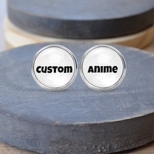 Custom Anime Earrings, Anime Necklace, Anime Jewelry, Custom Key Chain, Custom Necklace